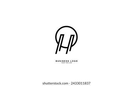 HO, OH, H,O Abstract Letters Logo Monogram