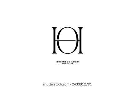 HO, OH, H,O Abstract Letters Logo Monogram