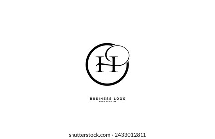 HO, OH, H,O Abstract Letters Logo Monogram