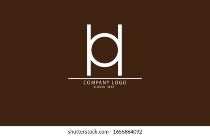 HO OH abstract vector logo monogram template
