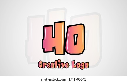 HO or OH letter logo. Unique attractive creative modern initial HO OH H O initial based letter icon logo
