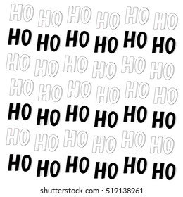 Ho Ho Ho Patterned Background