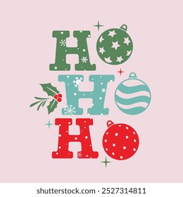 Ho Ho Ho Slogan, Camisetas Feliz Natal, Citações de Natal Engraçadas, Citação de inverno, Dizer Natal, Camiseta Natal, Chapéu Papai Noel, Ano Novo, Arquivos de flocos de neve.