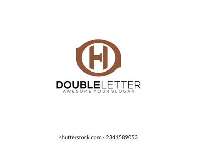 HO vector template design logo