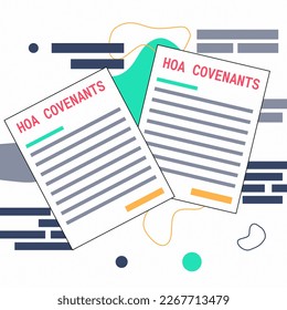 HOA Covenants - Rules and regulations for a homeowners' association.