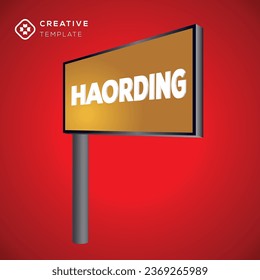 Hoarding design Simple Creative  template vector editable
