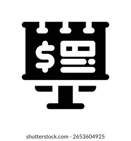 hoarding glyph icon. Strong and solid vector icon for websites, mobile interfaces, presentations, and visual branding. High quality and easy to edit.