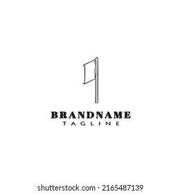 hoarding logo cartoon icon design template black modern isolated vector illustration