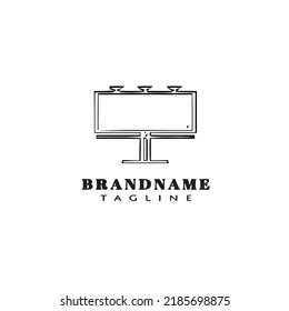 hoarding logo cartoon icon design template black modern isolated vector illustration