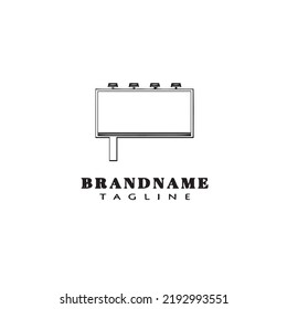 hoarding logo cartoon icon design template black modern isolated vector illustration