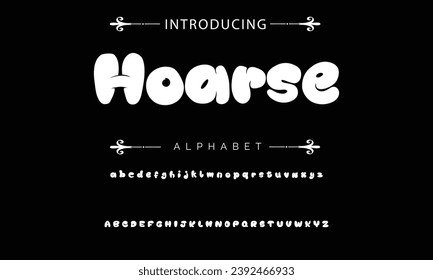 Hoarse Graffiti font text effect, spray and street text style