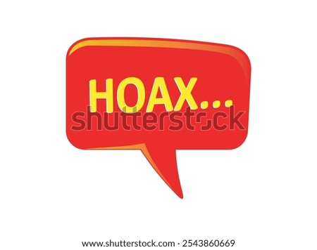 hoax chat icon, Can also be used for labels and stickers