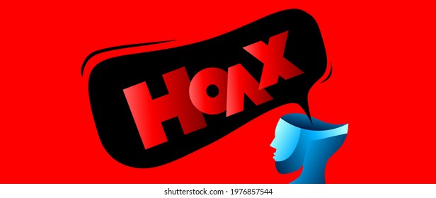 hoax fake news illustration background