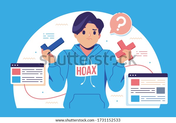 hoax fake news illustration background