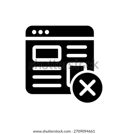 Hoax Glyph Icon. Hoax Icon