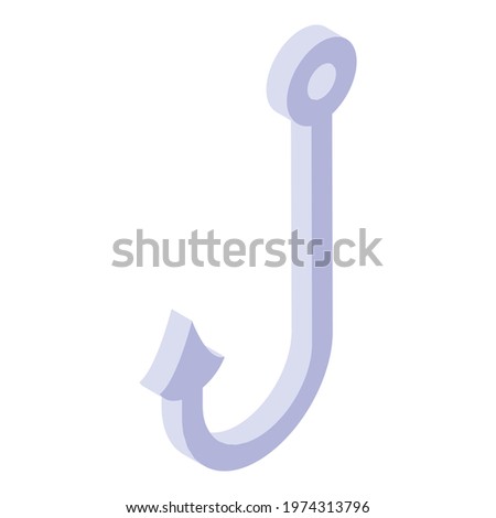 Hoax hook icon. Isometric of hoax hook vector icon for web design isolated on white background Stock foto © 