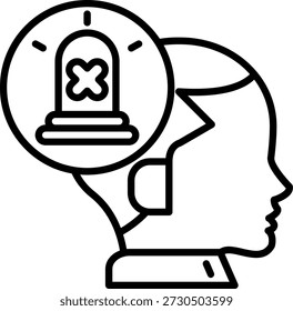 Hoax Linie Vektor Symbol Design