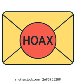 Diseño de Plantilla de Ilustración vectorial de color plano con tecnología de virus spam de correo fraudulento