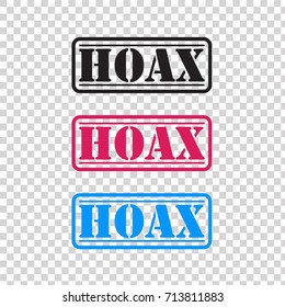 HOAX rubber stamp
