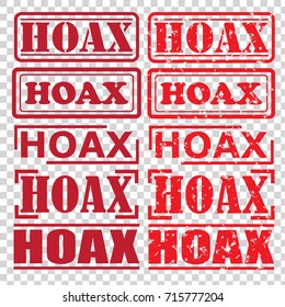 HOAX rubber stamp set