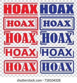 HOAX rubber stamp set