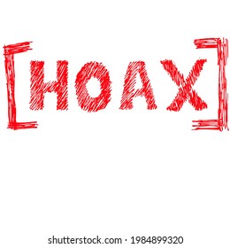 Hoax, Stamp Grunge And Sketch Vector
