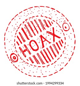 Hoax Stamp And Icon, Doodle