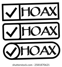 hoax stamp icon vector design templates