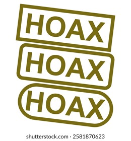 hoax stamp icon vector design templates