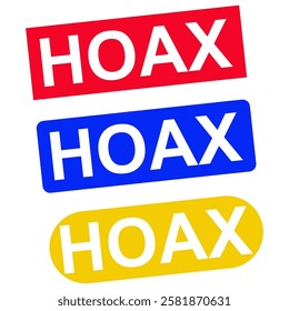 hoax stamp icon vector design templates