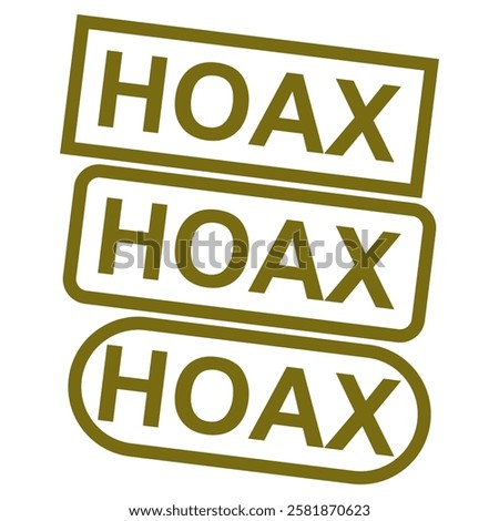 hoax stamp icon vector design templates