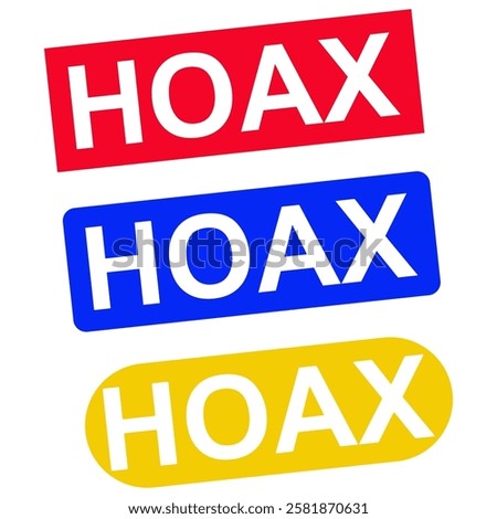 hoax stamp icon vector design templates