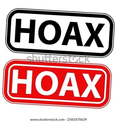 hoax stamp icon vector design templates