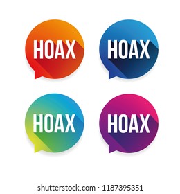 Hoax warning label set