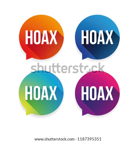 Hoax warning label set
