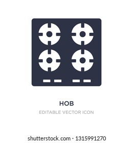 hob icon on white background. Simple element illustration from General concept. hob icon symbol design.