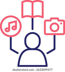 Ilustración vectorial de color de icono de pasatiempos