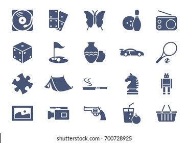 Hobbies Icons Set Vol.2