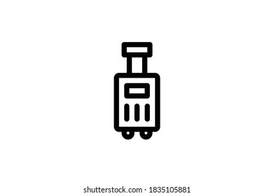 Hobbies Outline Icon - Suitcase