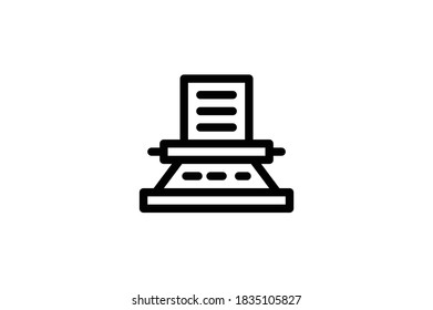 Hobbys Outline Icon - Typisierung