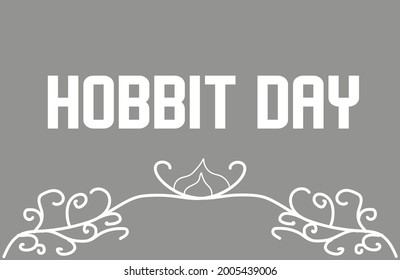 Hobbit Day Vector Template Design