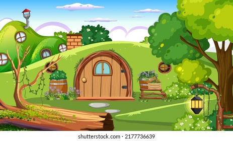 Hobbit house in the