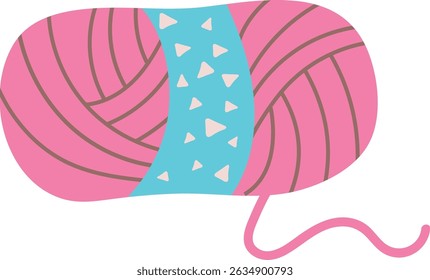 Hobby accessories knitting vector illustration on white background.