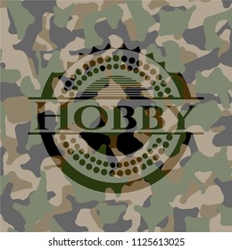 Hobby camouflage emblem