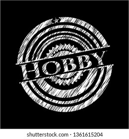 Hobby chalkboard emblem