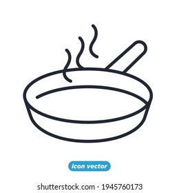 hobby cooking icon. cooking pan symbol template for graphic and web design collection logo vector illustration