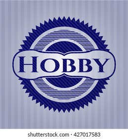 Hobby denim background