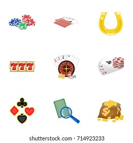 Hobby, entertainment, recreation and other web icon in cartoon style., Winning, excitement, casino, icons in set collection.