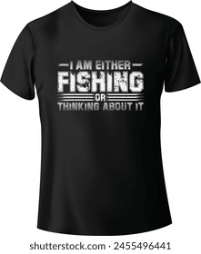 Hobby and Fishing T-shirt Design-2024