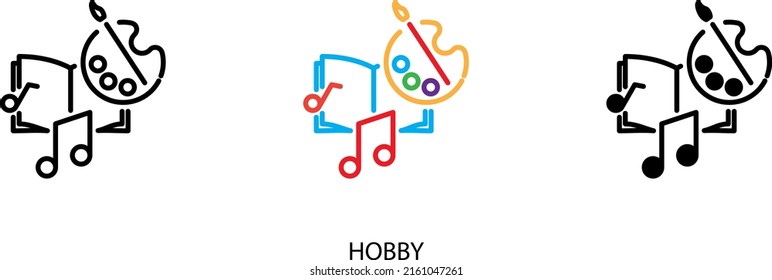 Hobby icon , Creative icon , vector illustration